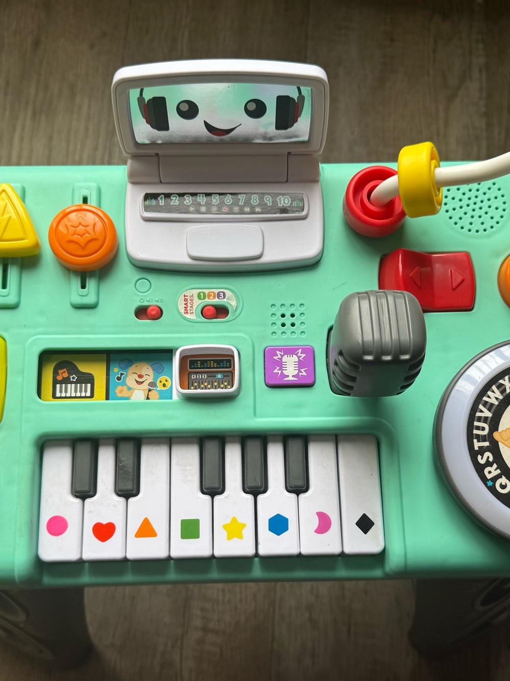 Kids Activity Musical DJ table - Mint Green